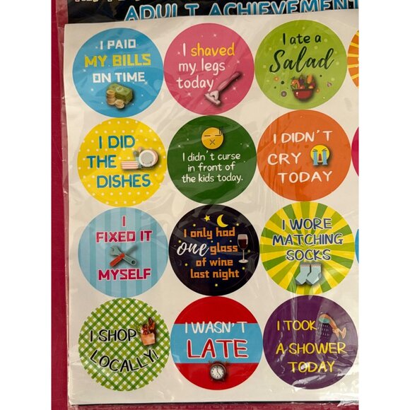 Adult Achievement Stickers For Grown-Ups  200 Reward Stickers For Fun & Motivati - Picture 2 of 4